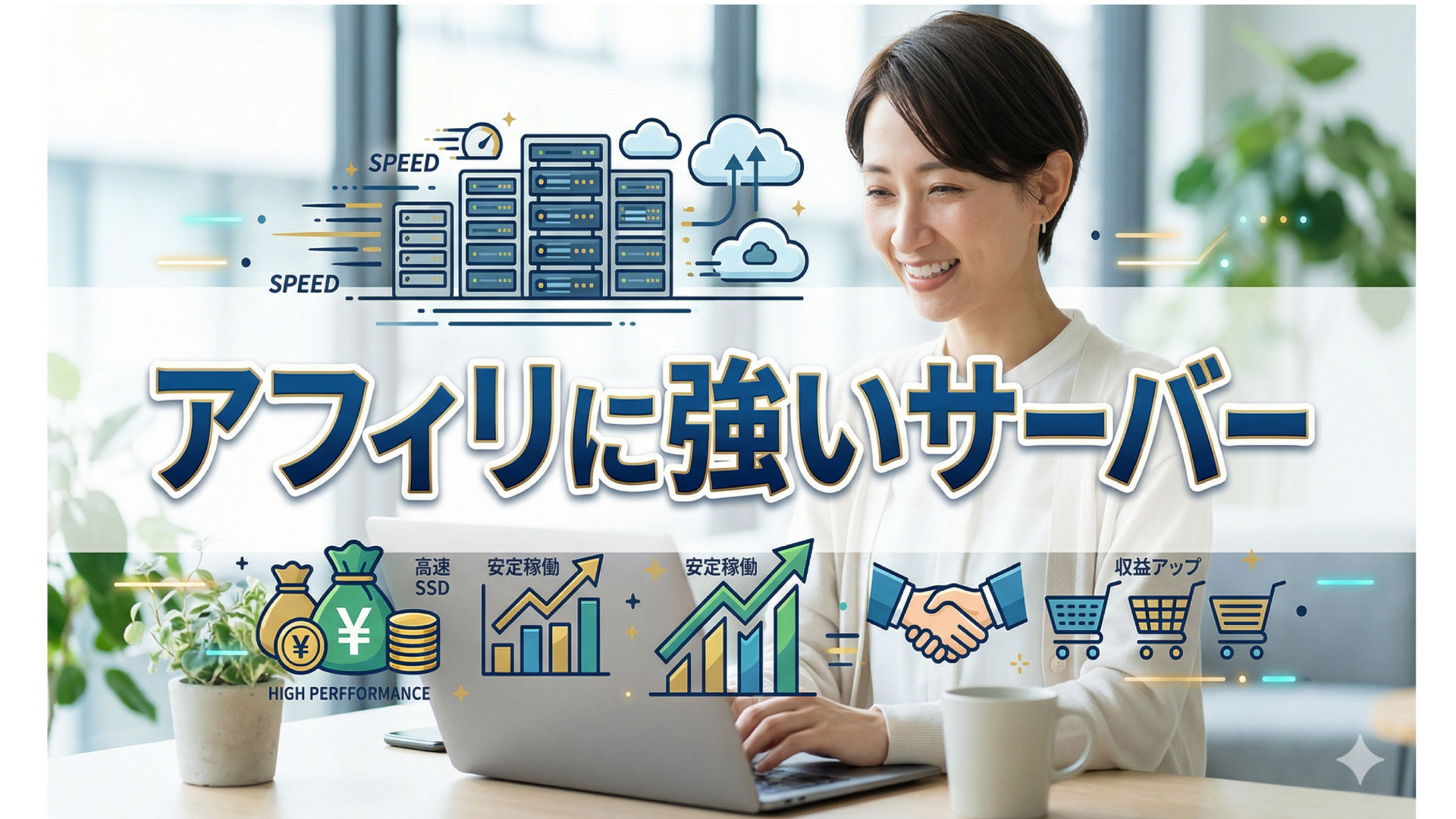 アフィリエイトで収益率を上げるためのサーバー選び